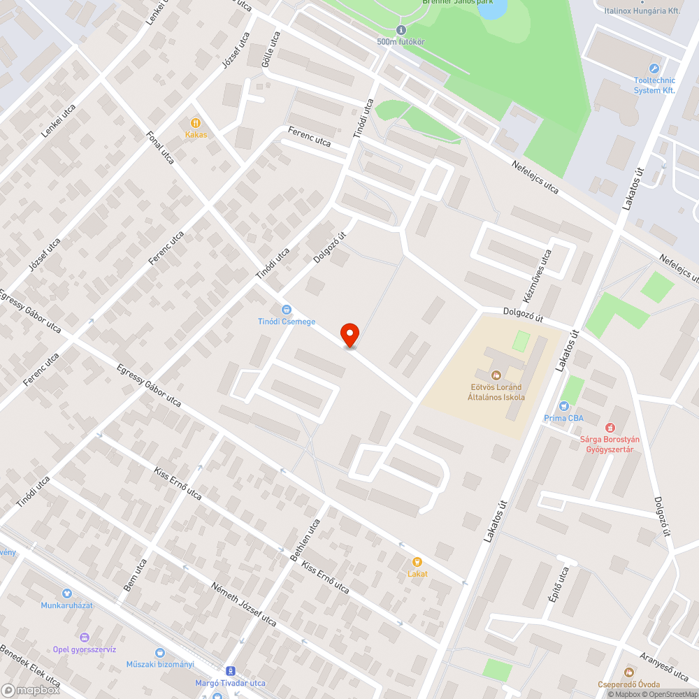 Hibás járdafelület és a szegély bejelentés helye