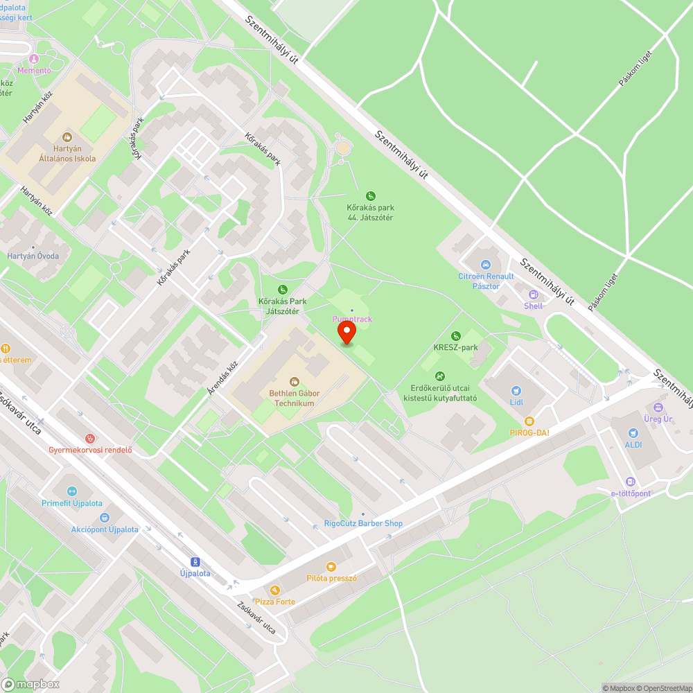 Nincs közvilágítás bejelentés helye