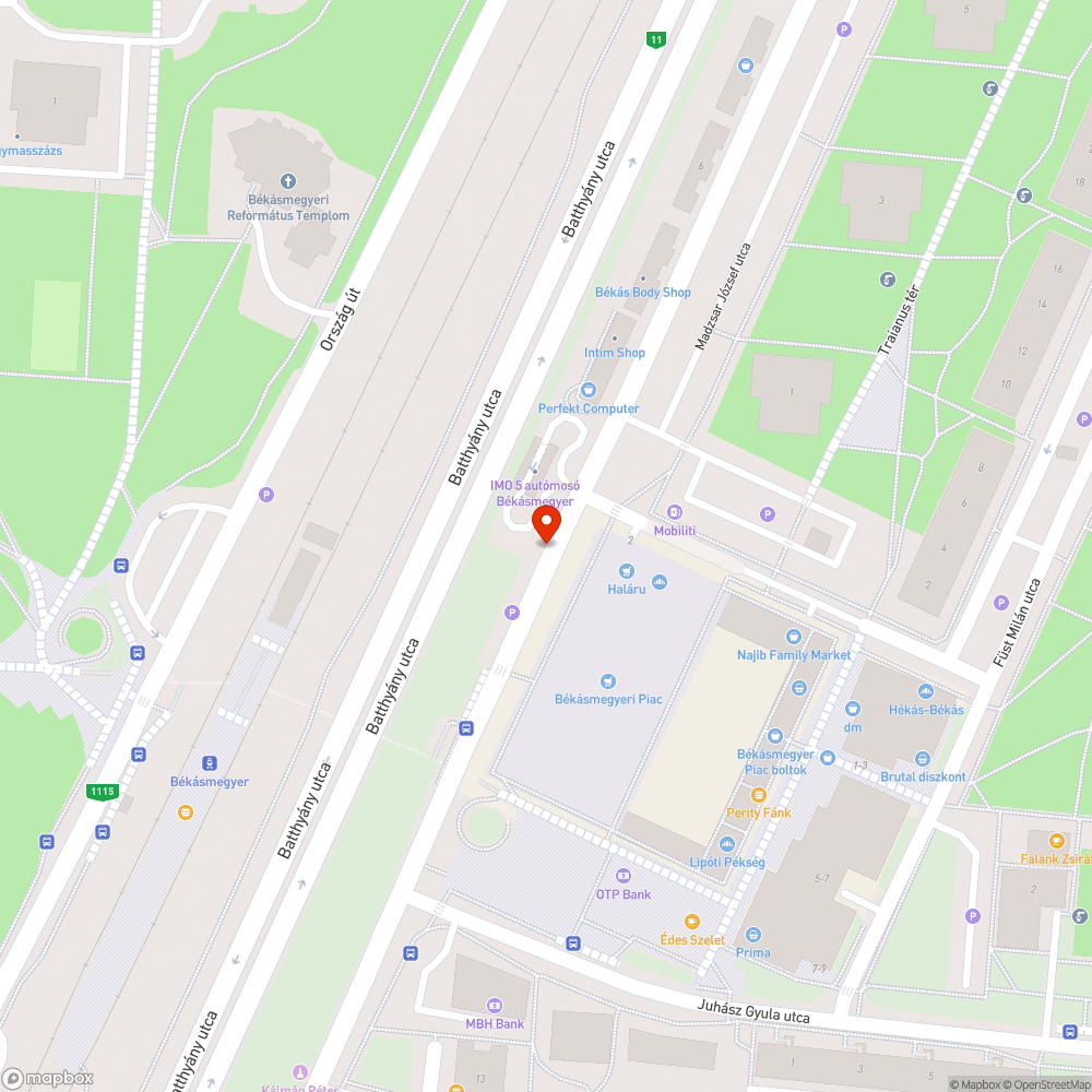 Ferdén álló, nyitott közműszekrény bejelentés helye