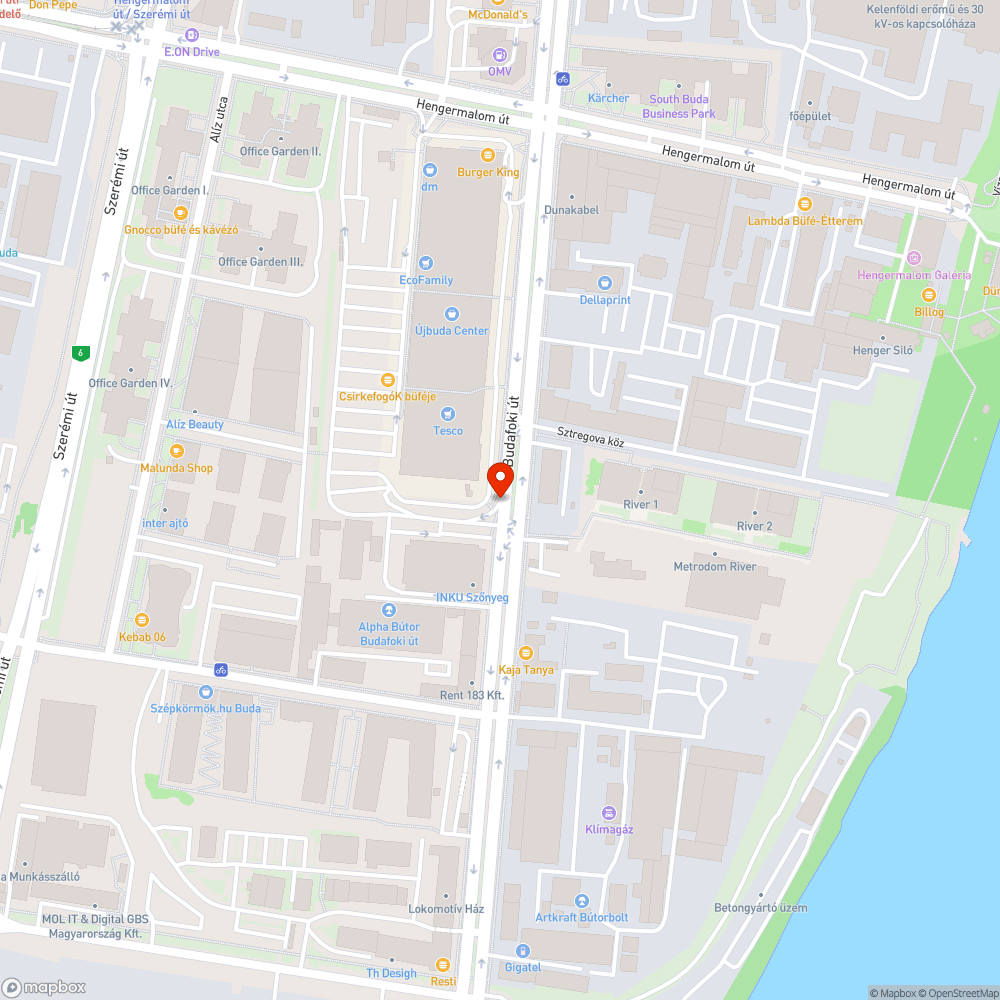 Kifakult tábla - Újbuda Center bejelentés helye