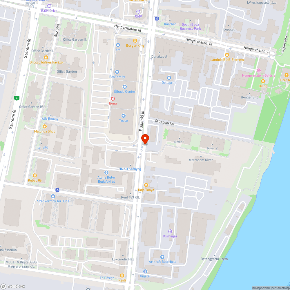 Működésképtelen átkelés jelző bejelentés helye