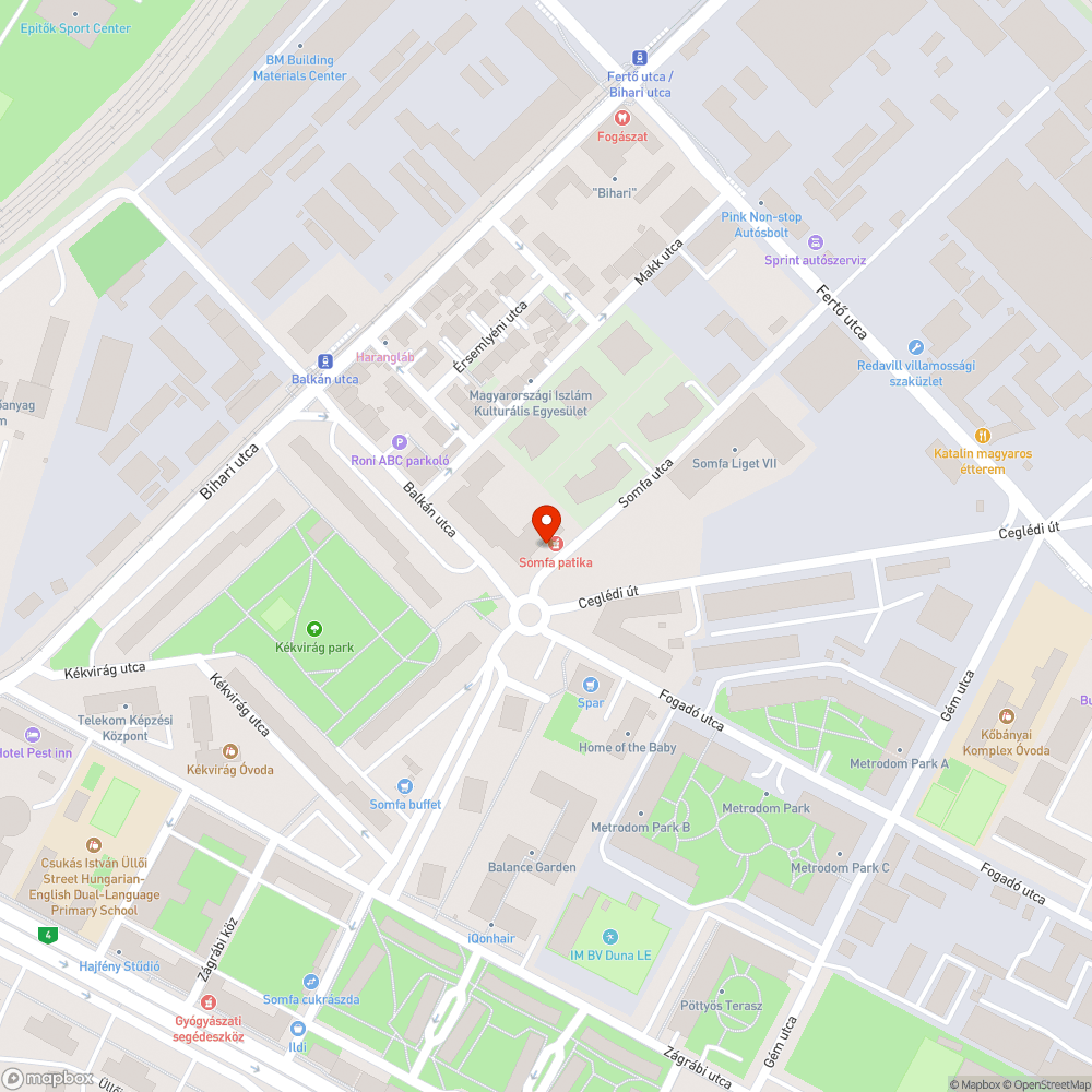 Derékig érő gaz a Somfa utcán bejelentés helye