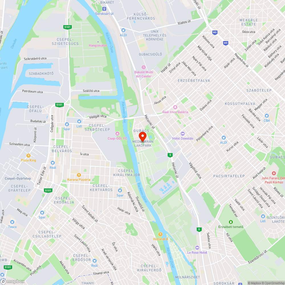 Elhagyott jármű bejelentés helye