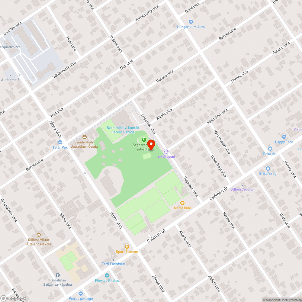 Kopott pad és kiálló csavarok bejelentés helye