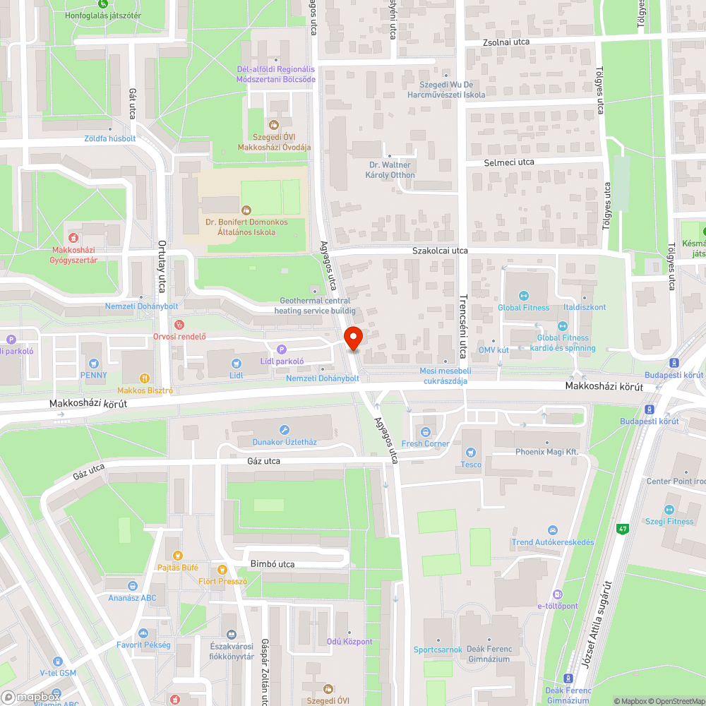 A járda be fog szakadni bejelentés helye