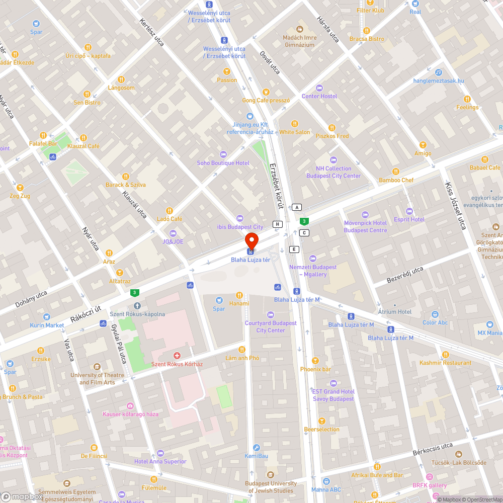 Összefirkált és eldeformált kuka #1 bejelentés helye