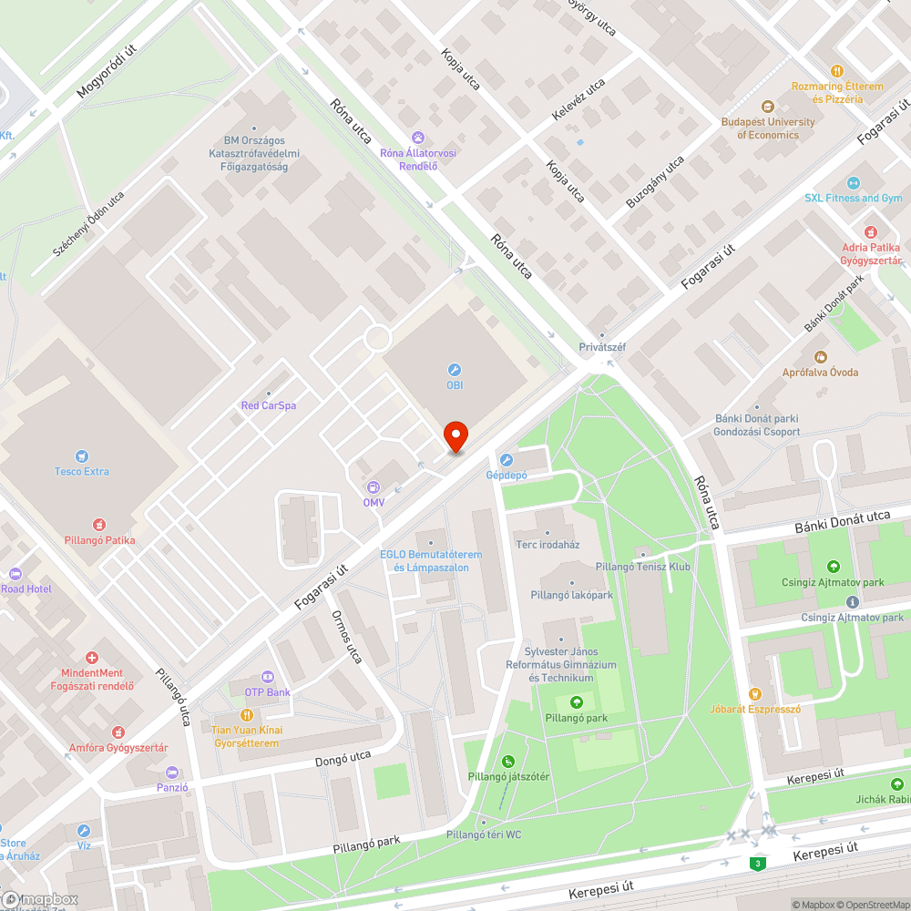 Megsüllyedt, repedt vízmű bejelentés helye