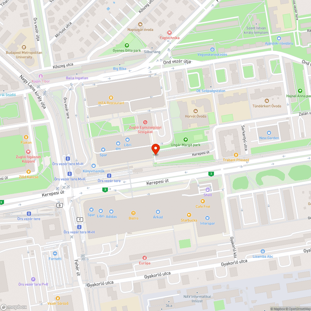 Hiányzó keret bejelentés helye