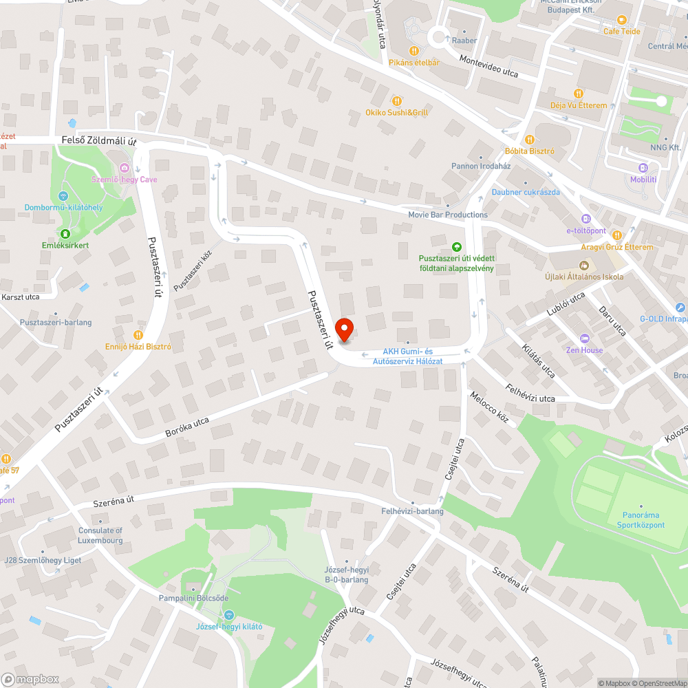 Lekopott útburkolati jel bejelentés helye