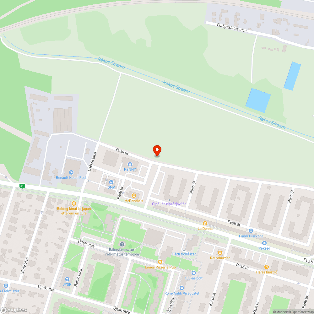 Az útra nőtt növényzet bejelentés helye