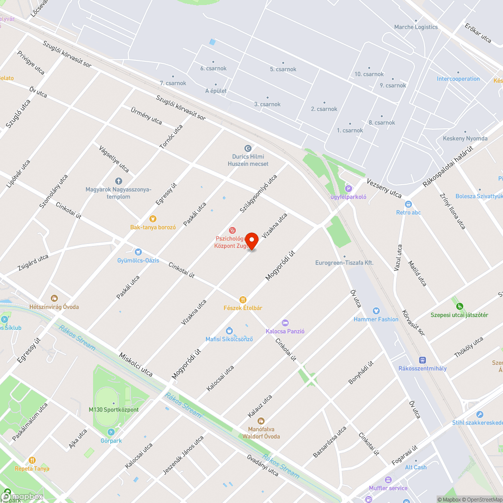 Beszakadt csatorna bejelentés helye