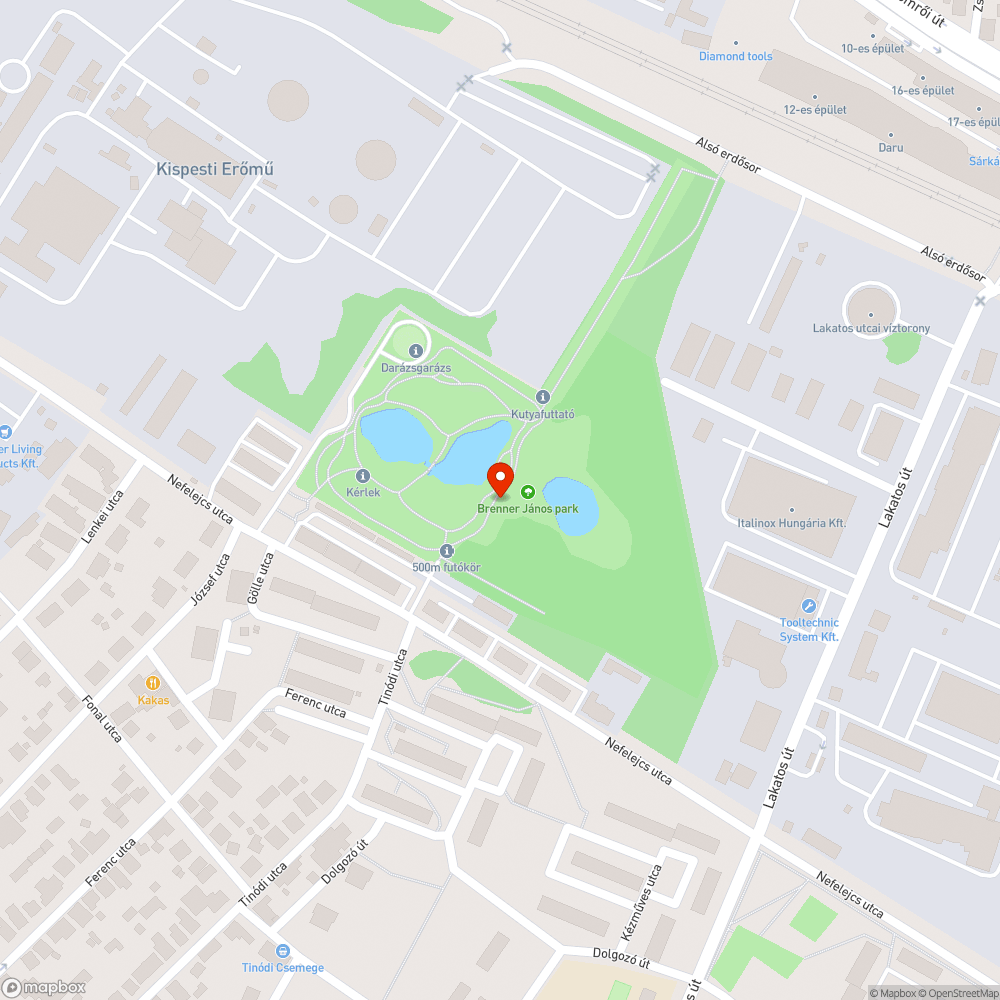 A közvilágítás fele nem működik bejelentés helye