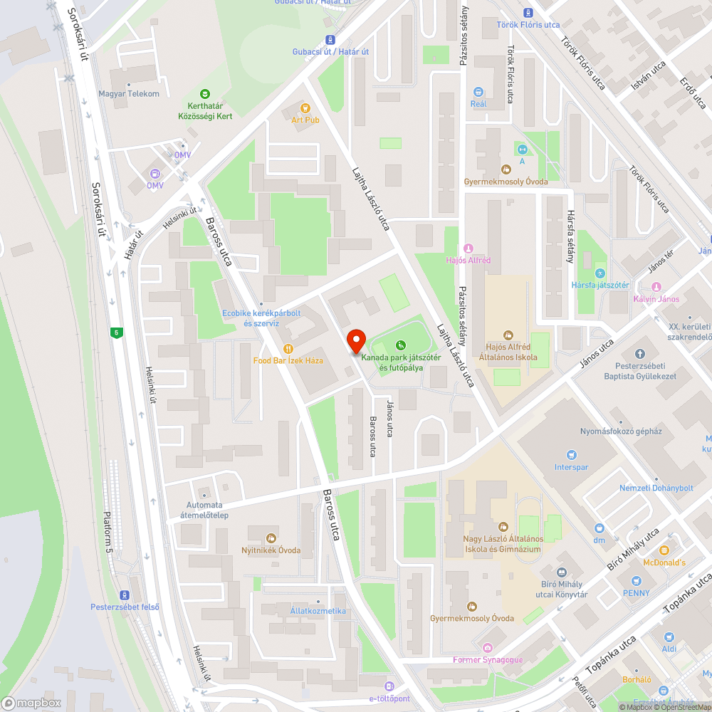 Elhagyott autó bejelentés helye