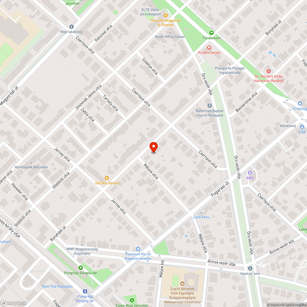 Botlásveszélyes fedlap bejelentés helye