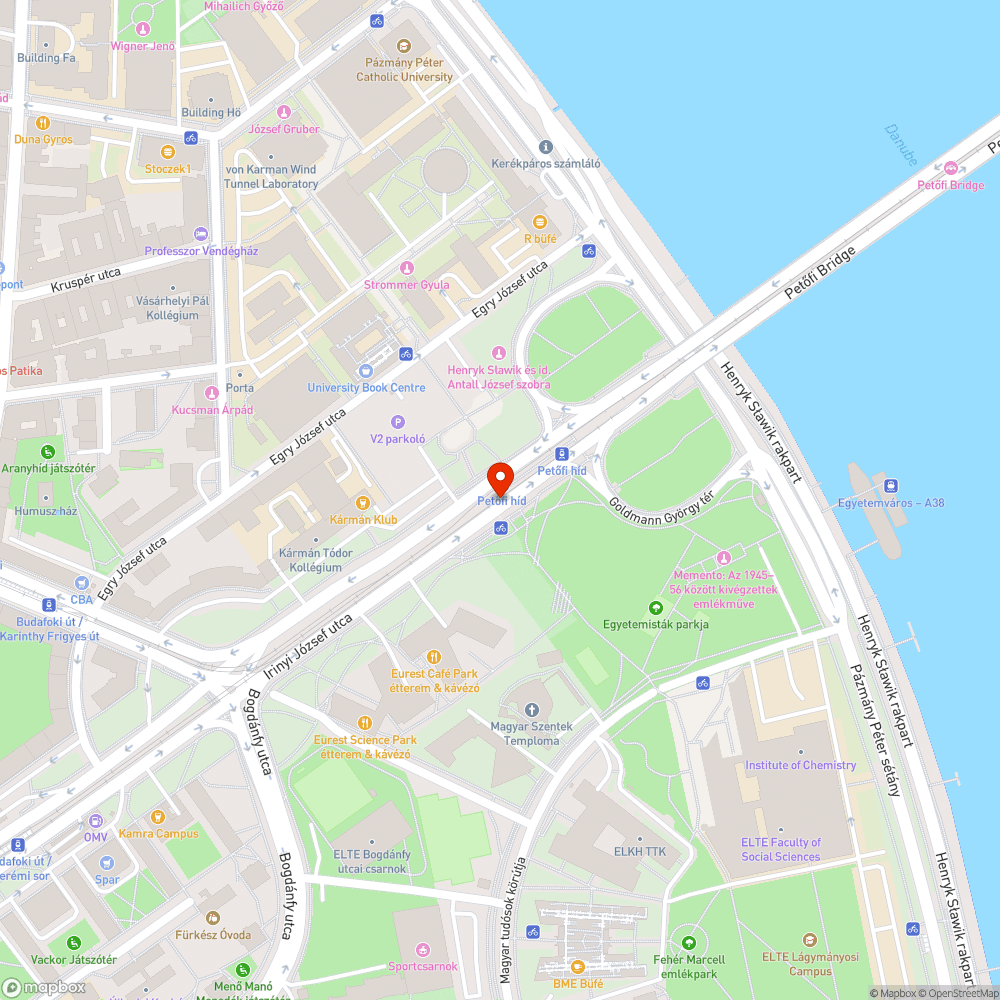 Petőfi híd villamosmegálló bejelentés helye