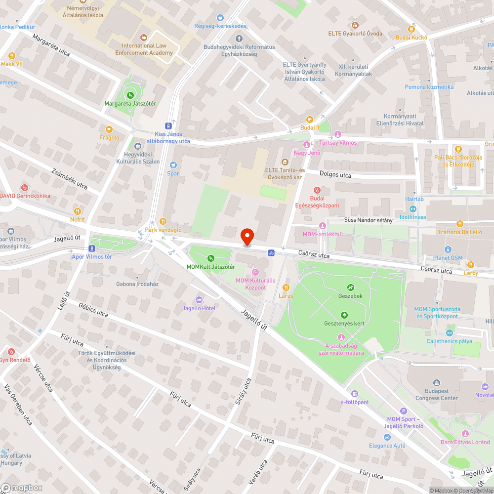 Csörsz utca pollerek bejelentés helye