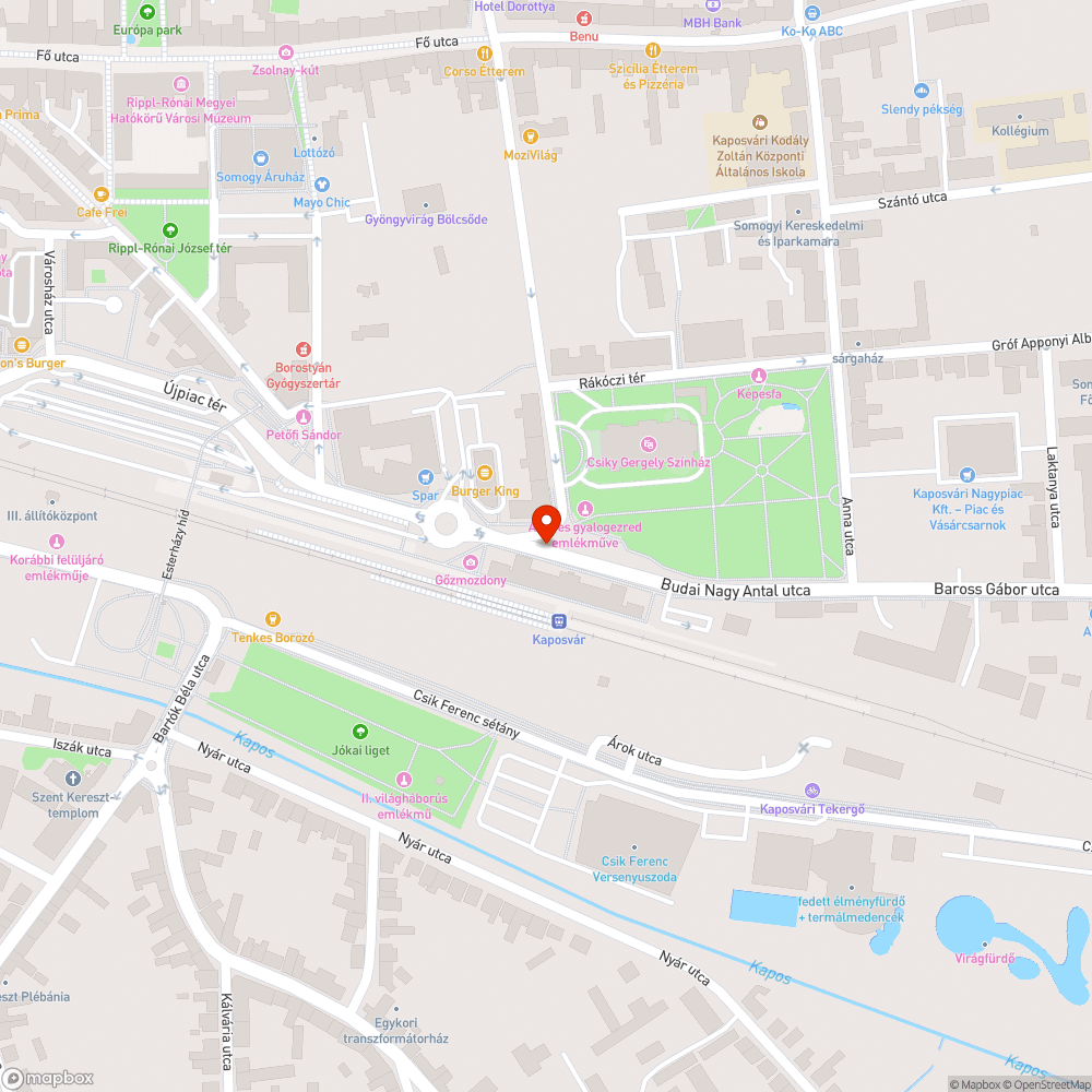 Hiányzó fényterelő bejelentés helye