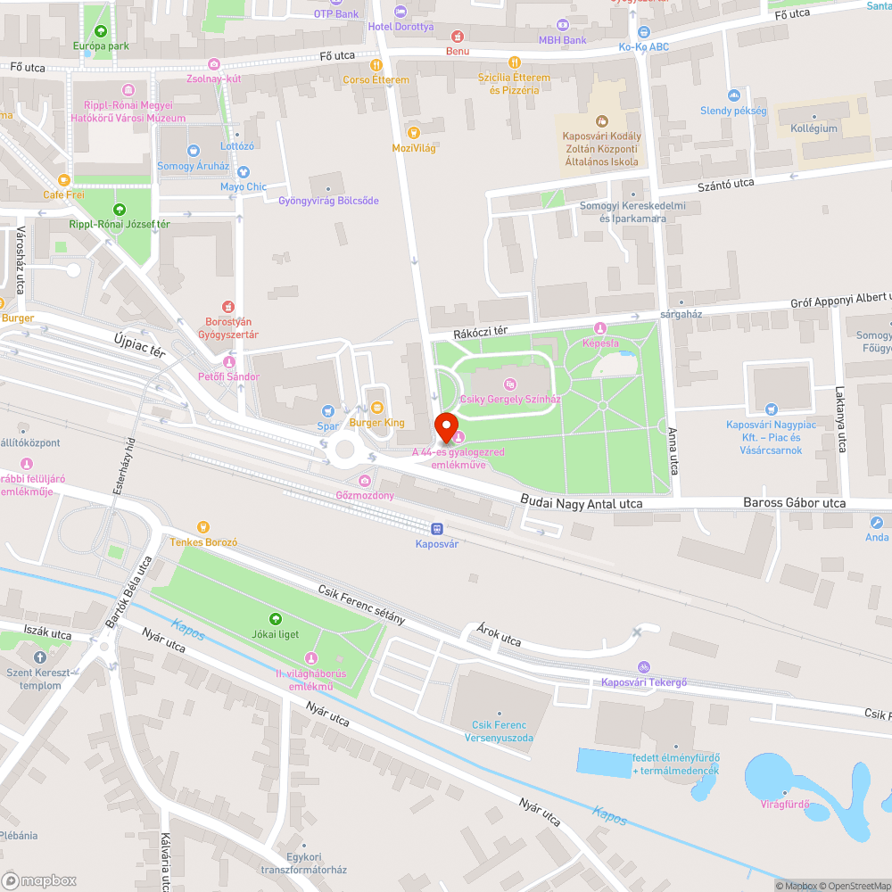 Betondarab az úton bejelentés helye