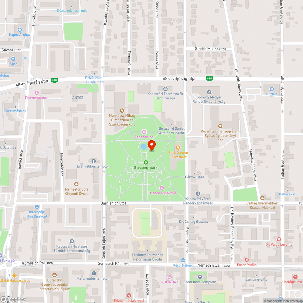 Törött, hiányos pad bejelentés helye