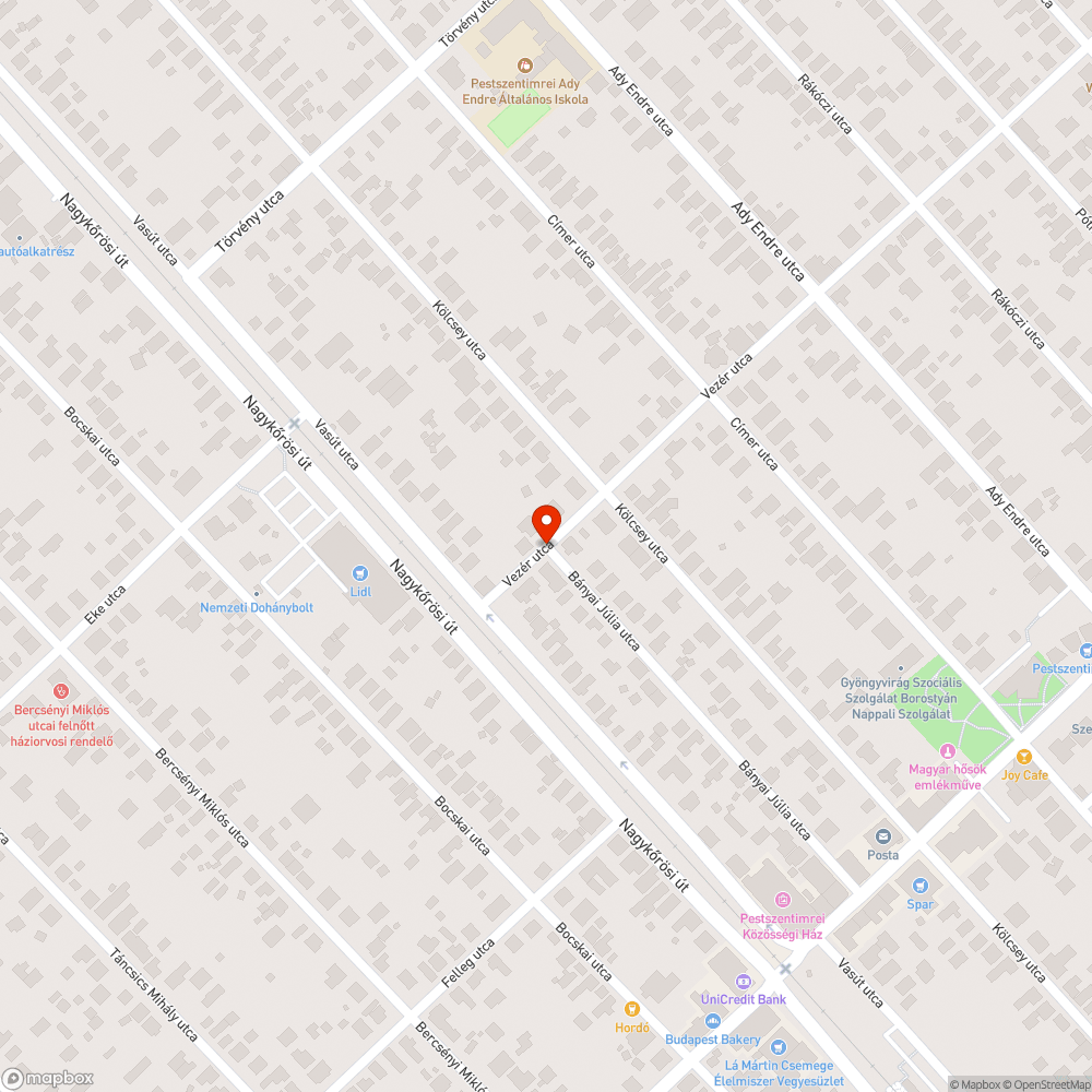 Kis utcákon nagy forgalmat okozó kerülő autók bejelentés helye