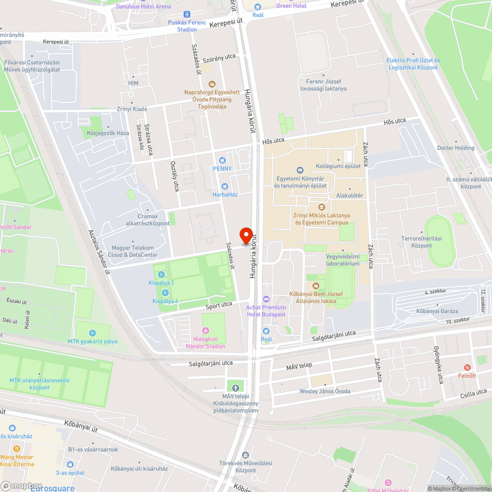 Kátyú bejelentés helye