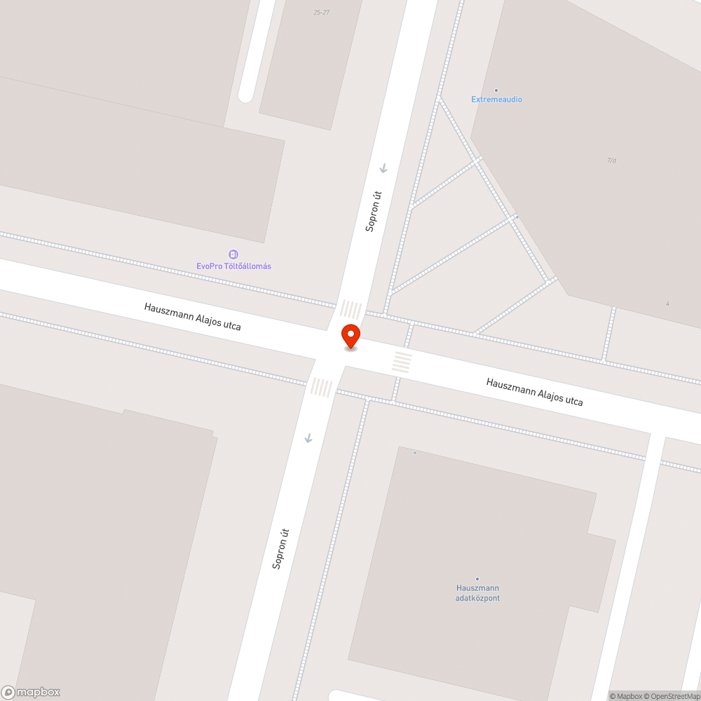 Tükör a Sopron és a Hauszmann utca sarkán bejelentés helye