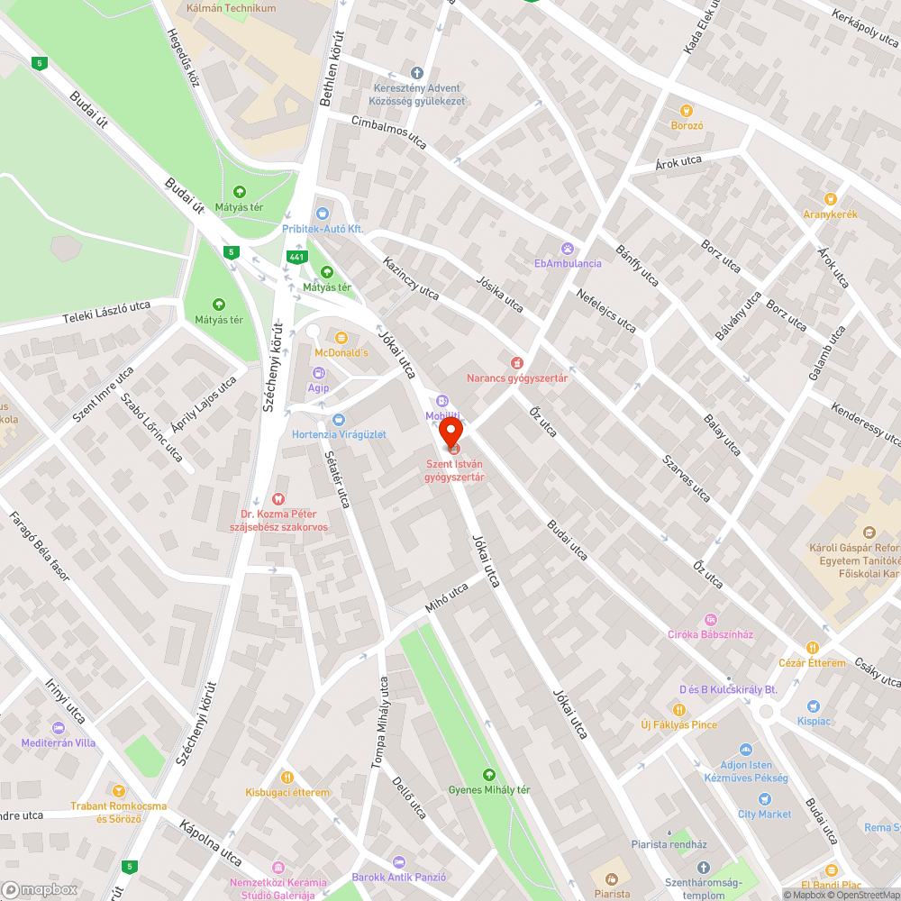 Burkolathiba a korábbi közműmunkák helyreállítása mentén a Jókai utcában bejelentés helye