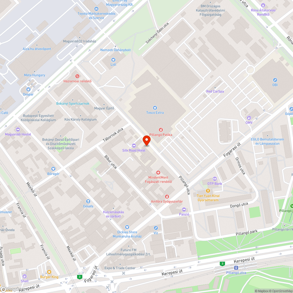 Kőtörmelék halom a Pillangó utcában. bejelentés helye