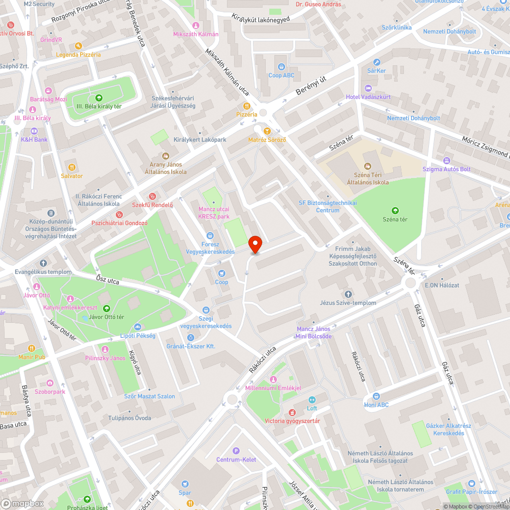 Kidöntött kuka bejelentés helye