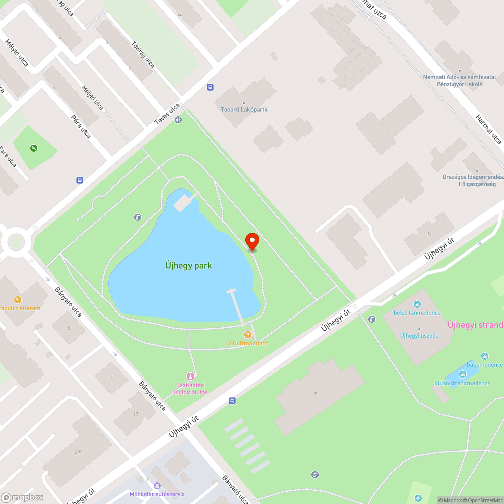 Javítást igénylő padok - Mélytó bejelentés helye