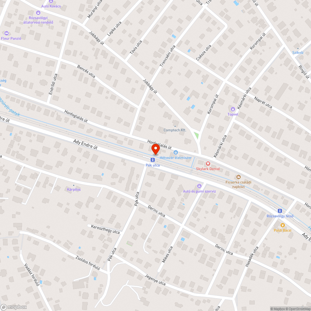 Rengetegszer habzó Hosszúréti-patak bejelentés helye