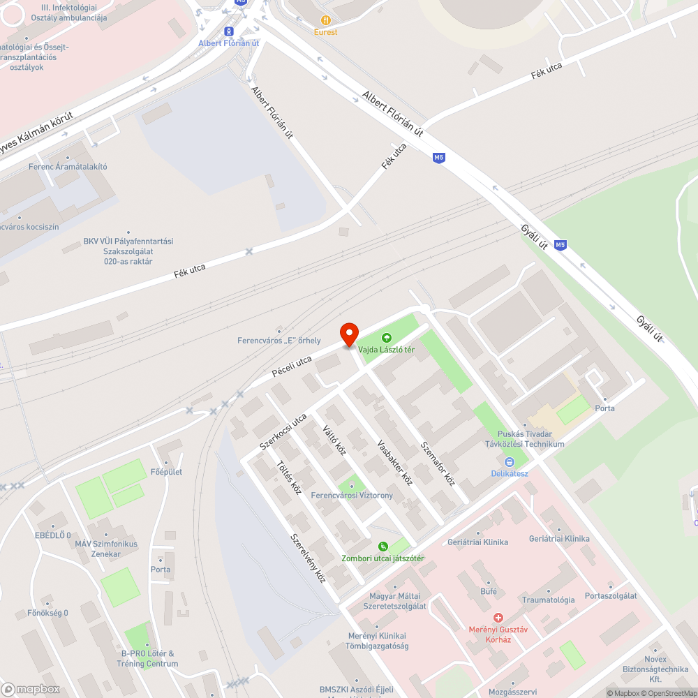 Kidőlt tábla a Péceli utcán bejelentés helye