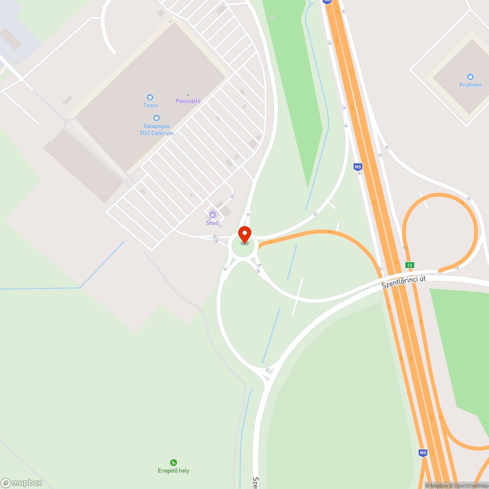 Megrongált táblák, soroksári Tesco körforgalom bejelentés helye