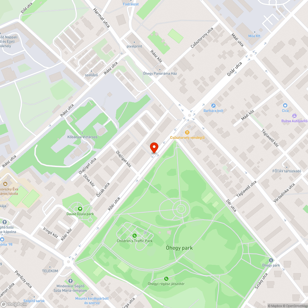 kisebb "hegy" gaz a parkkal szemben bejelentés helye