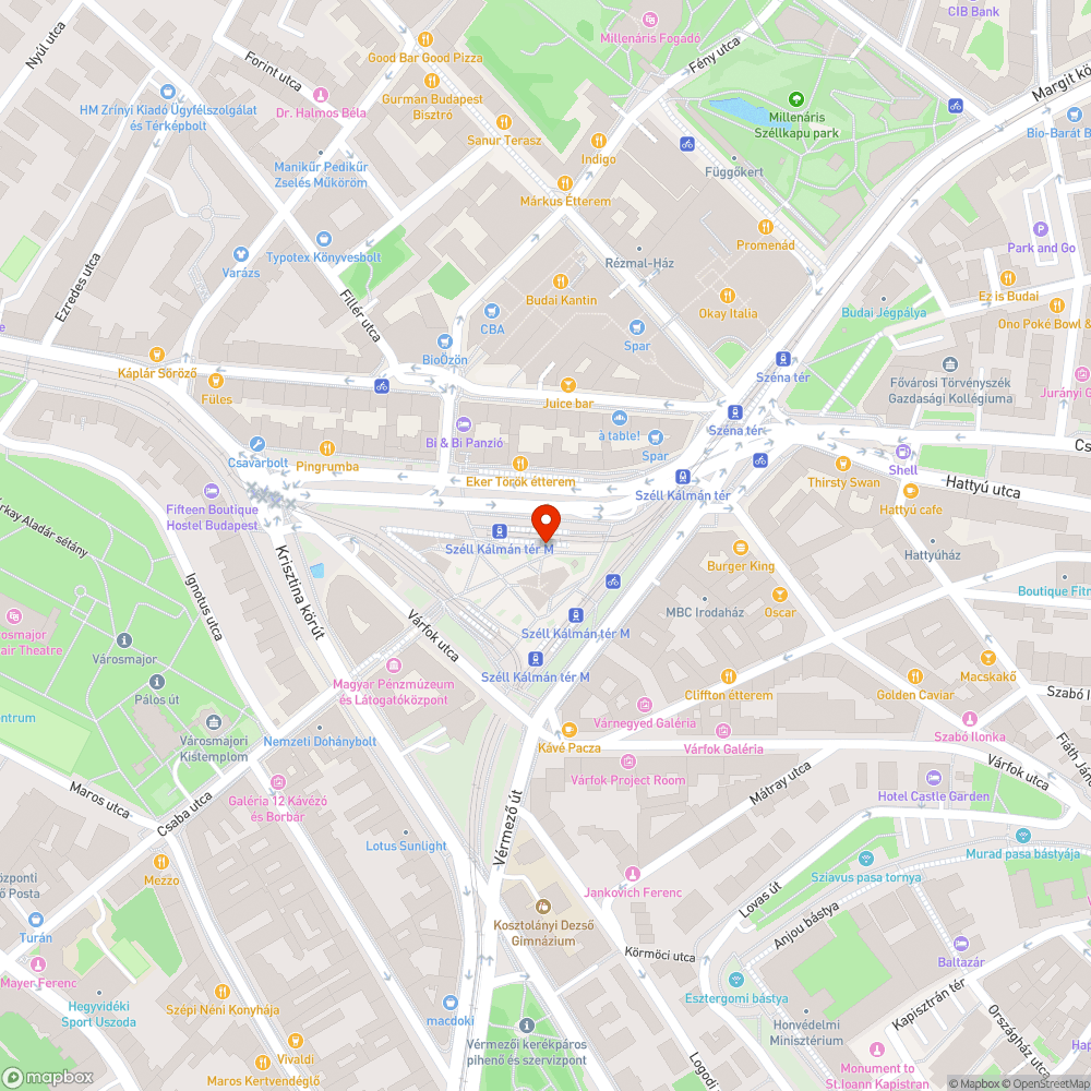 Óra a Széll Kálmán téren bejelentés helye