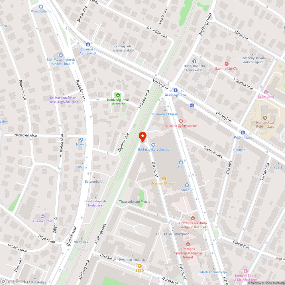 Szemetes Alsóhegy utca bejelentés helye