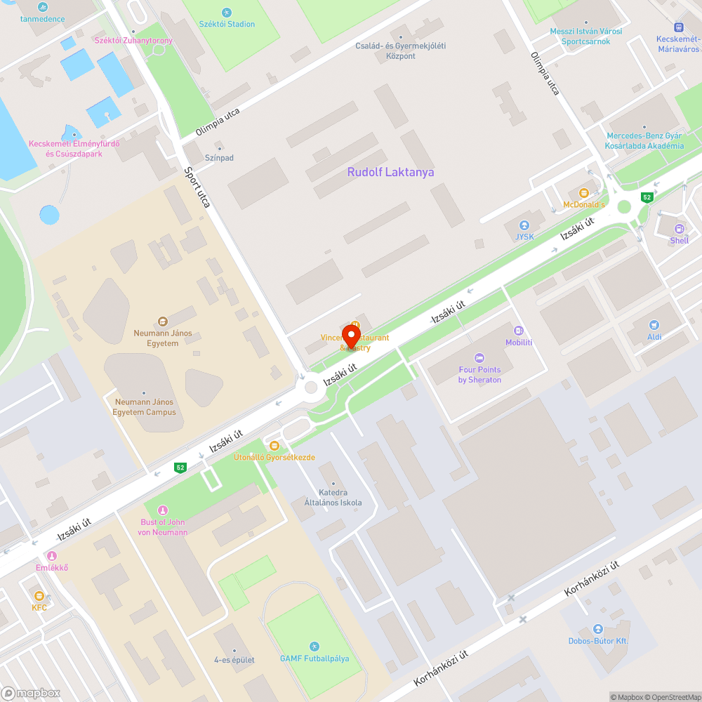 Balesetveszélyes bicikliút/járda az Izsáki út mentén bejelentés helye