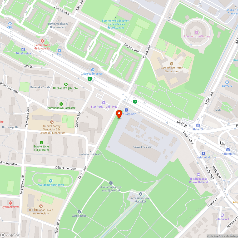 Távíró utcai szeméthegy! bejelentés helye