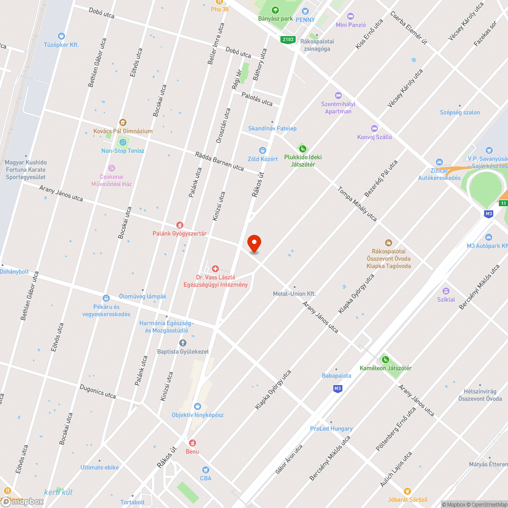 Elhanyagolt padok bejelentés helye