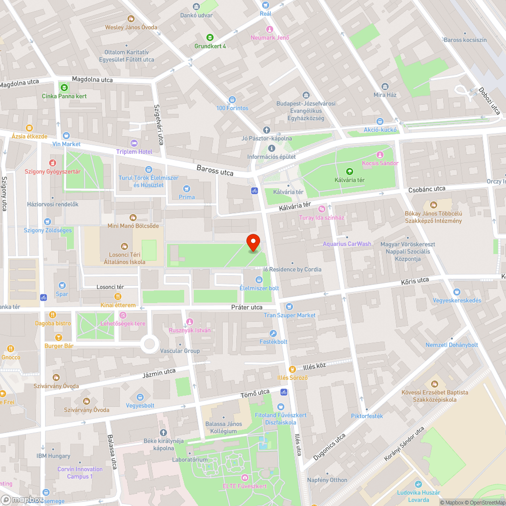 Losonci téri eltűnt kukák bejelentés helye