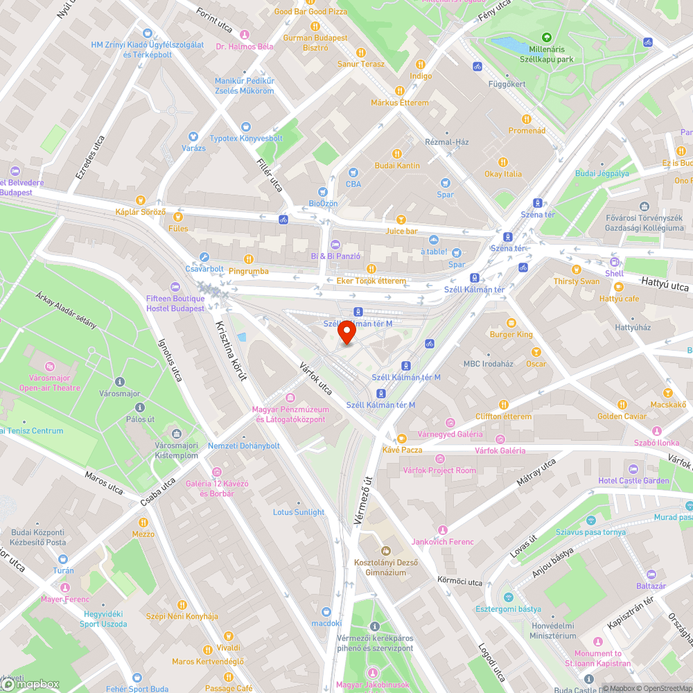 Az óra bejelentés helye