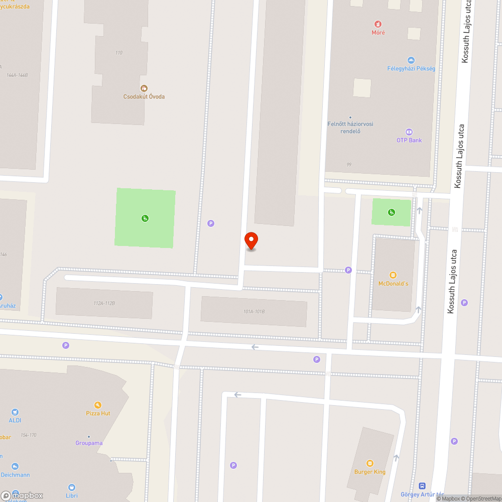 Kidöntött tábla bejelentés helye