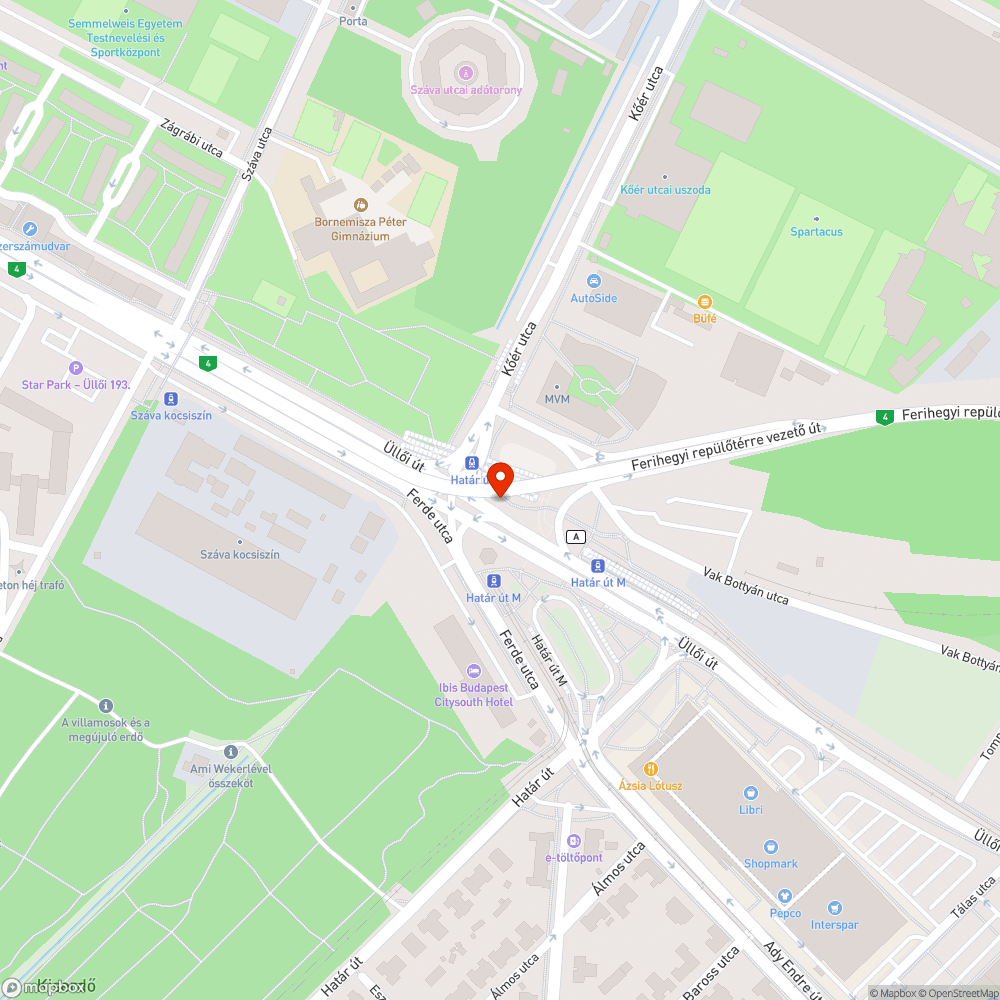 Galambürülékes járdaszakasz bejelentés helye