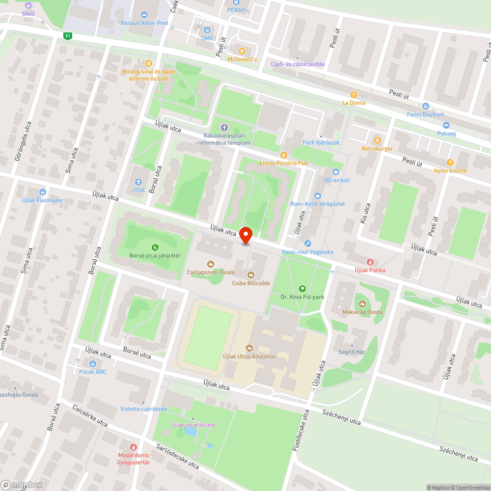 Jeges út és zöldhulladék domb az Óvoda előtt bejelentés helye