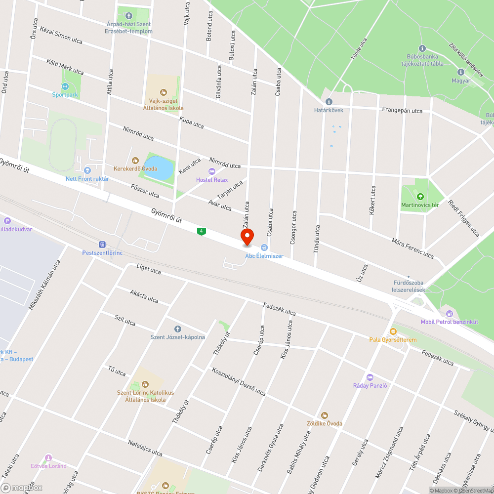 Ferihegy I. Vasútállomás bejelentés helye