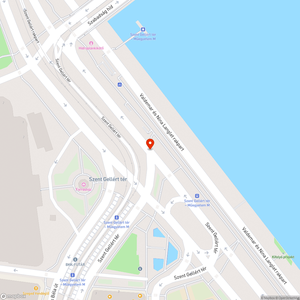 Félrevezető kerékpáros nyom bejelentés helye