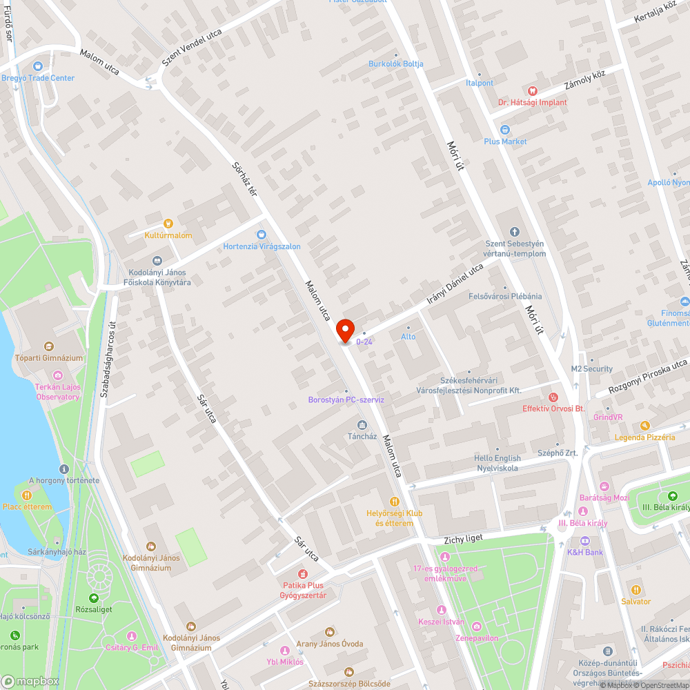 Szemét az úton bejelentés helye