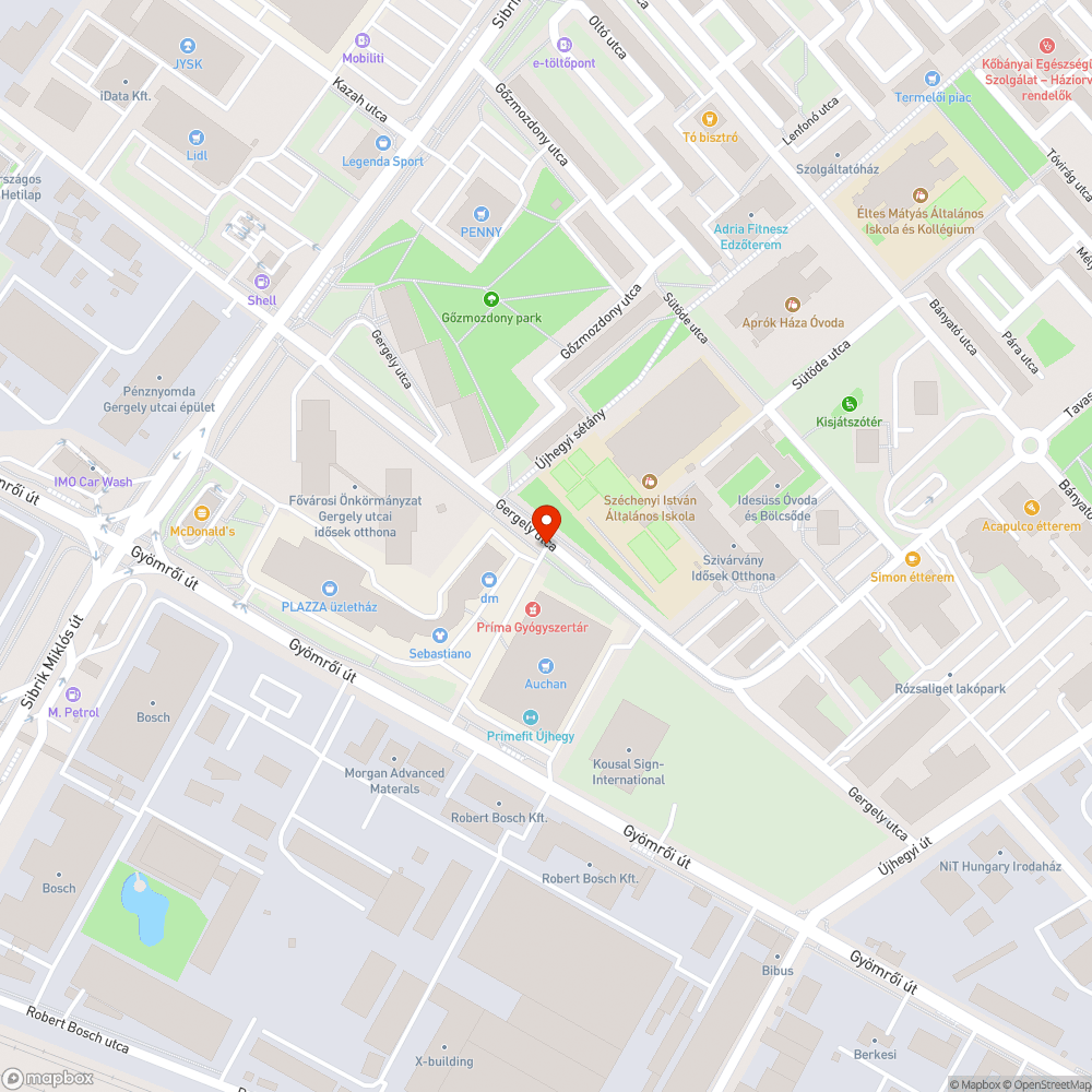 Ismét nem világítanak a lámpák a Gergely utcában bejelentés helye