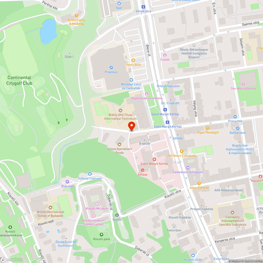 III. ker. hetek óta jégpáncél óvoda és kórház utcájában bejelentés helye