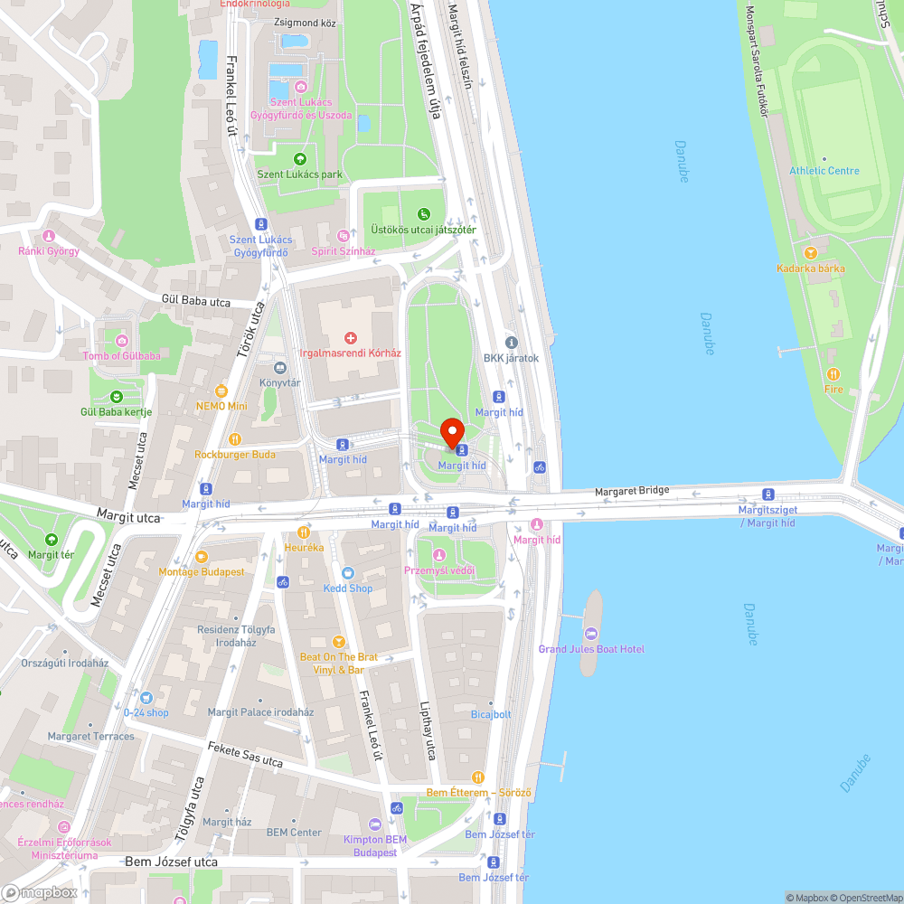 Budapest Margit hid budai hidfo 19-es villamosmegallo - Jeges jarda bejelentés helye